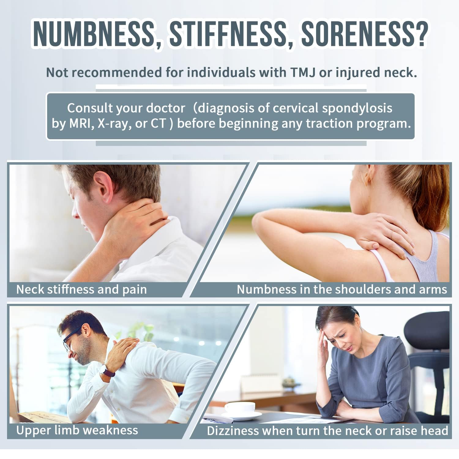 Cervical Traction Device-Relieve Neck Pain & Support Recovery 