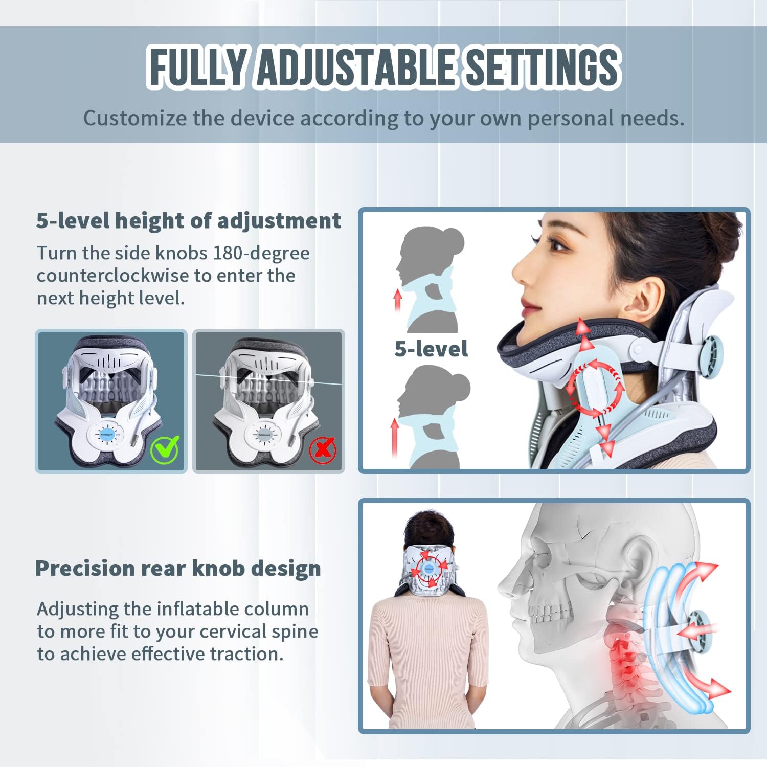 Cervical Traction Device-Relieve Neck Pain & Support Recovery 