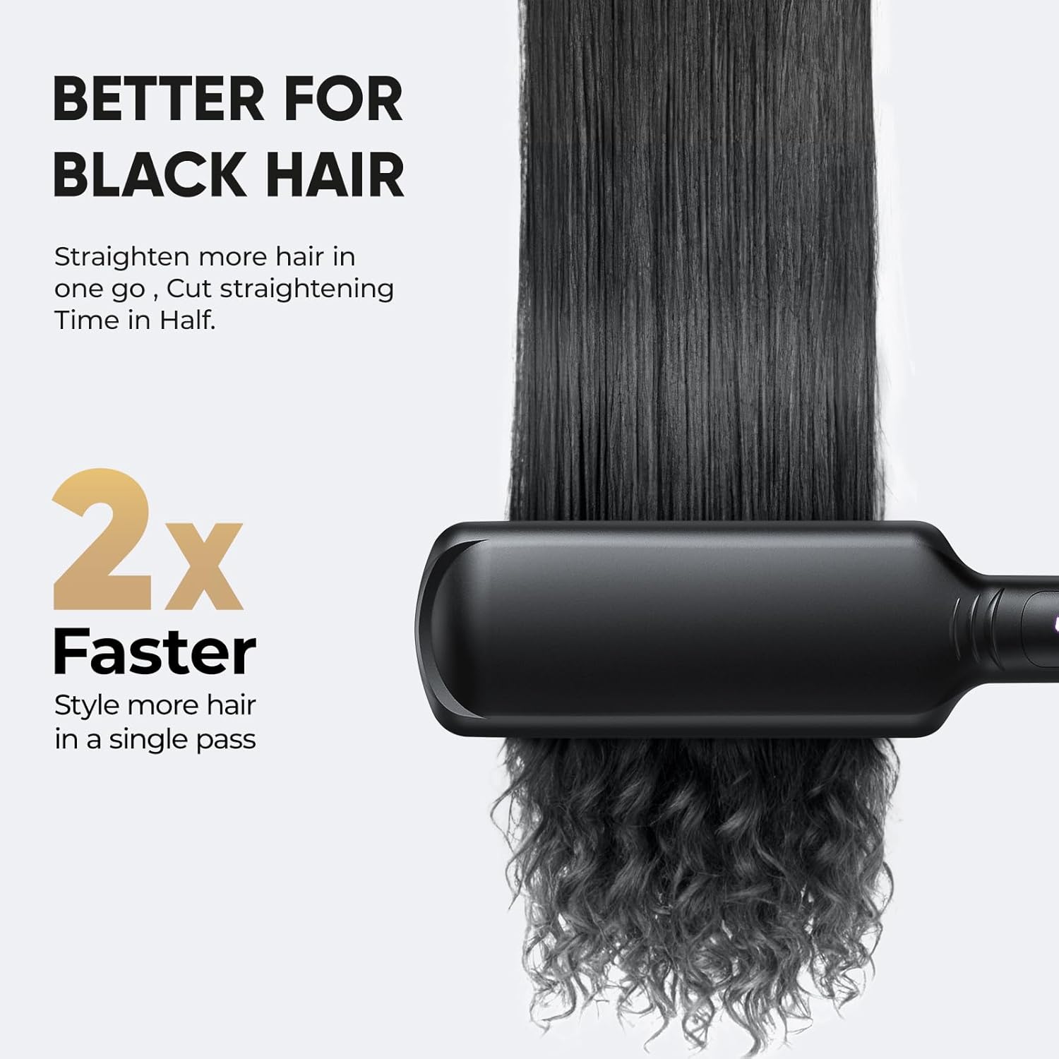 Achieve Salon-Smooth Hair with SmoothStyle™ LCD Infrared Hair Straightener 