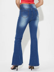 Mid-Rise Waist Bootcut Jeans 