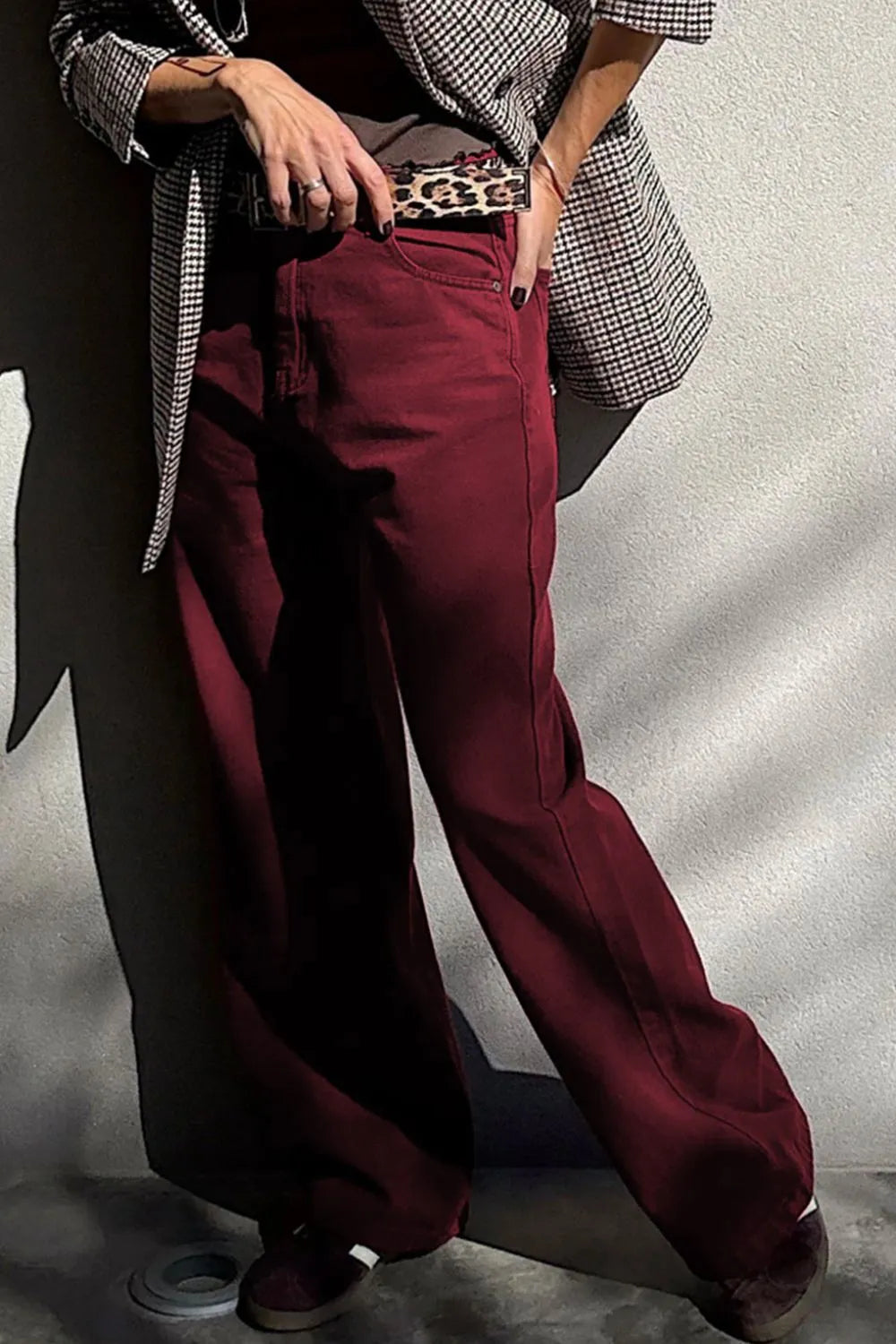 Wide Leg High Waist Fashion Jeans 