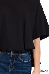 Zenana Cotton Round Neck Short Sleeve T-Shirt 