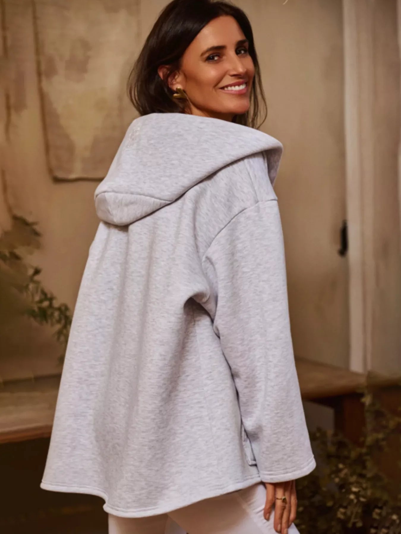 Oversized Dropped Shoulder Hoodie 