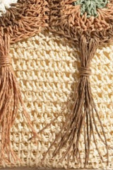 Fame Intricate Tassel Braided Crossbody Bag 