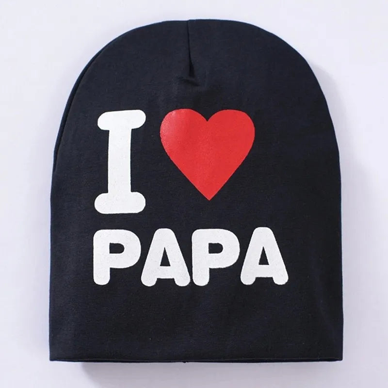 50% Off + Free Shipping Today | SOHOBLOO'S I Luv Mama & Papa Baby Hat 