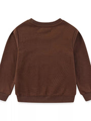 Children's Dinosaur Embroidered Crew Neck Sweatshirt 