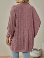 Cozy Oversized Open Front Knit Cardigan 