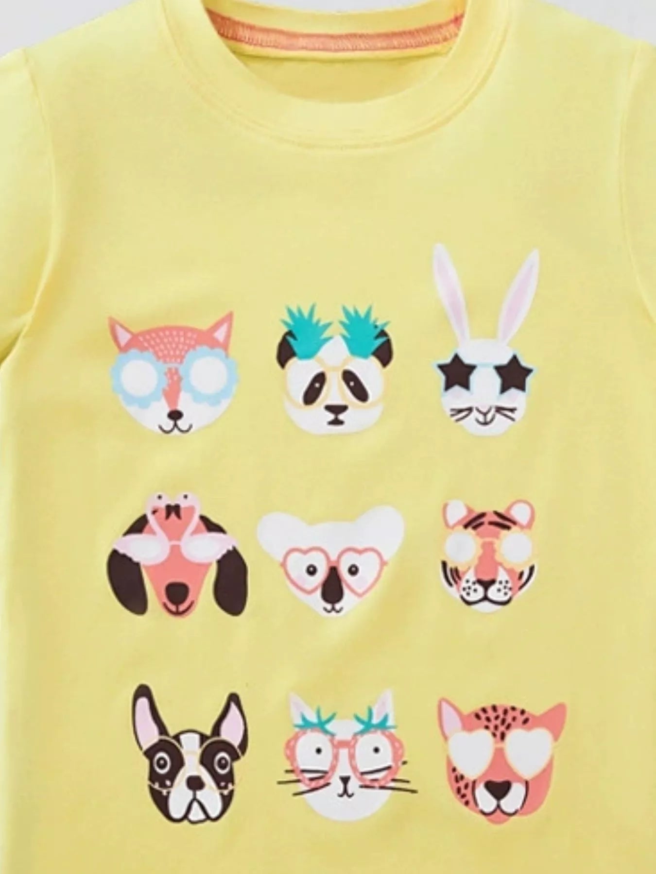 Children's Animal Crew Neck T-Shirt 