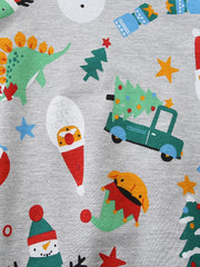 Children's Christmas Print Crewneck Sweatshirt 