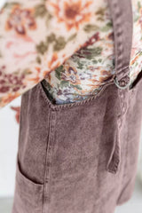 Vintage Wash Denim Overall Dress 