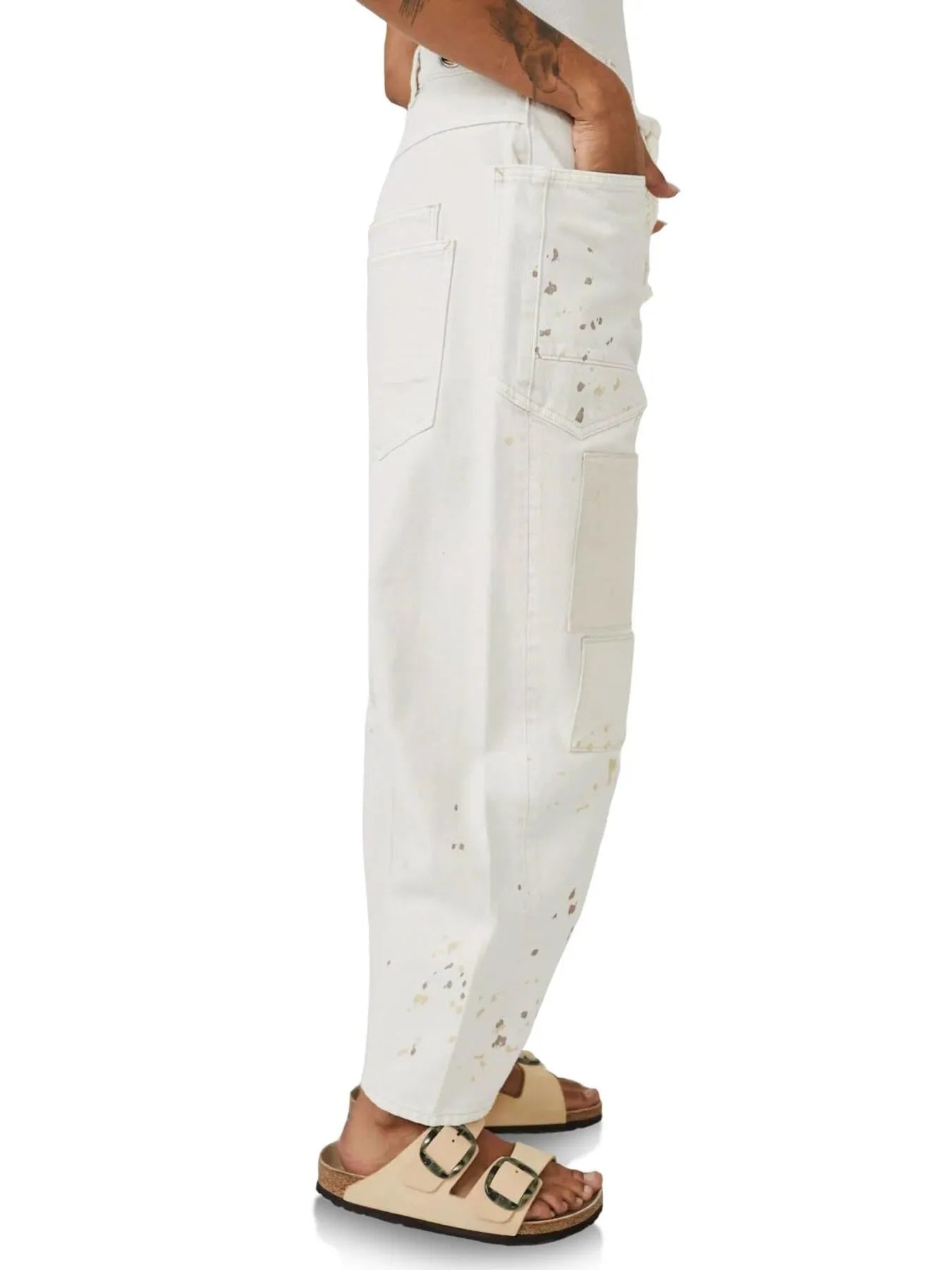 Washed Wide Leg Jeans 