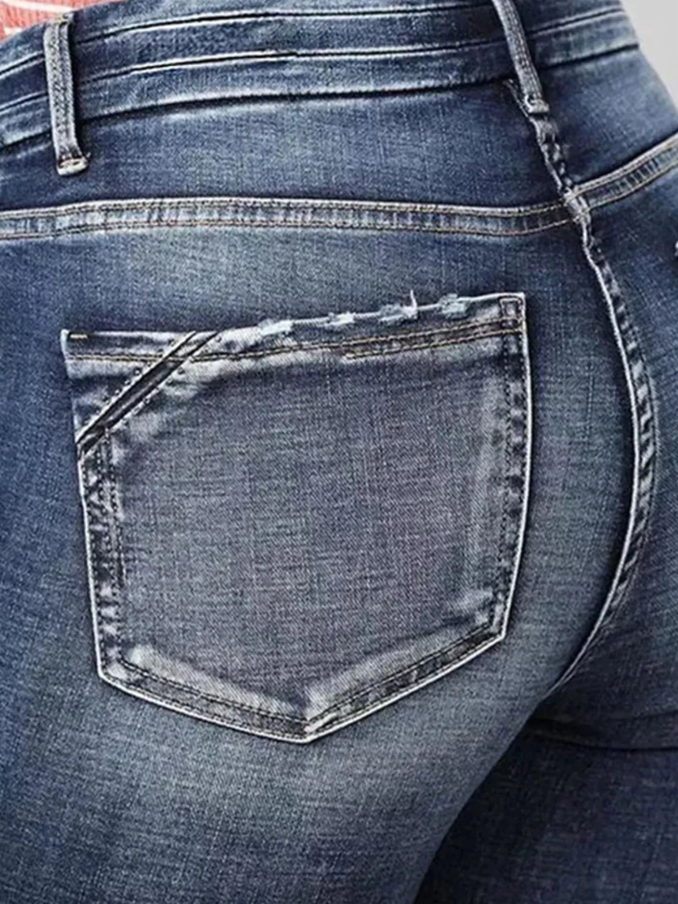 High-Rise Flare Gradient Wash Jeans 