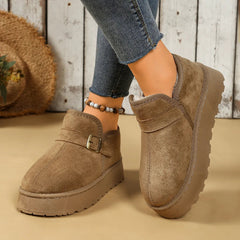 Round Toe Platform Boots 