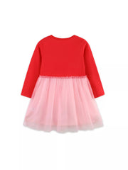Children's Ballerina Applique Tulle Dress 