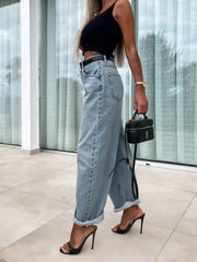High Waist Wide Leg Jeans 