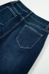 Distressed Wide Leg Jeans with Pockets 