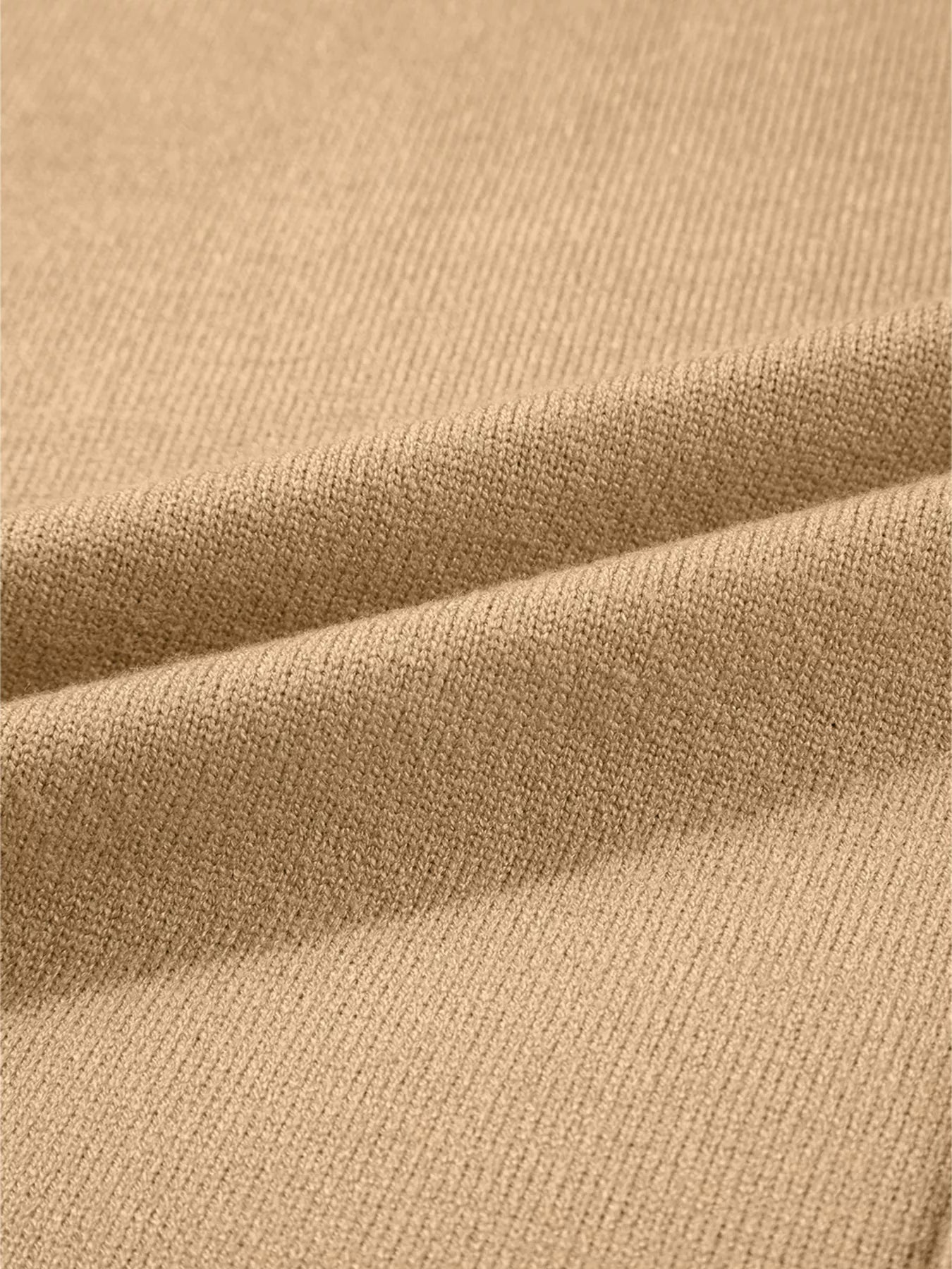 Center Seam Drop Shoulder Pullover Solid Sweater 