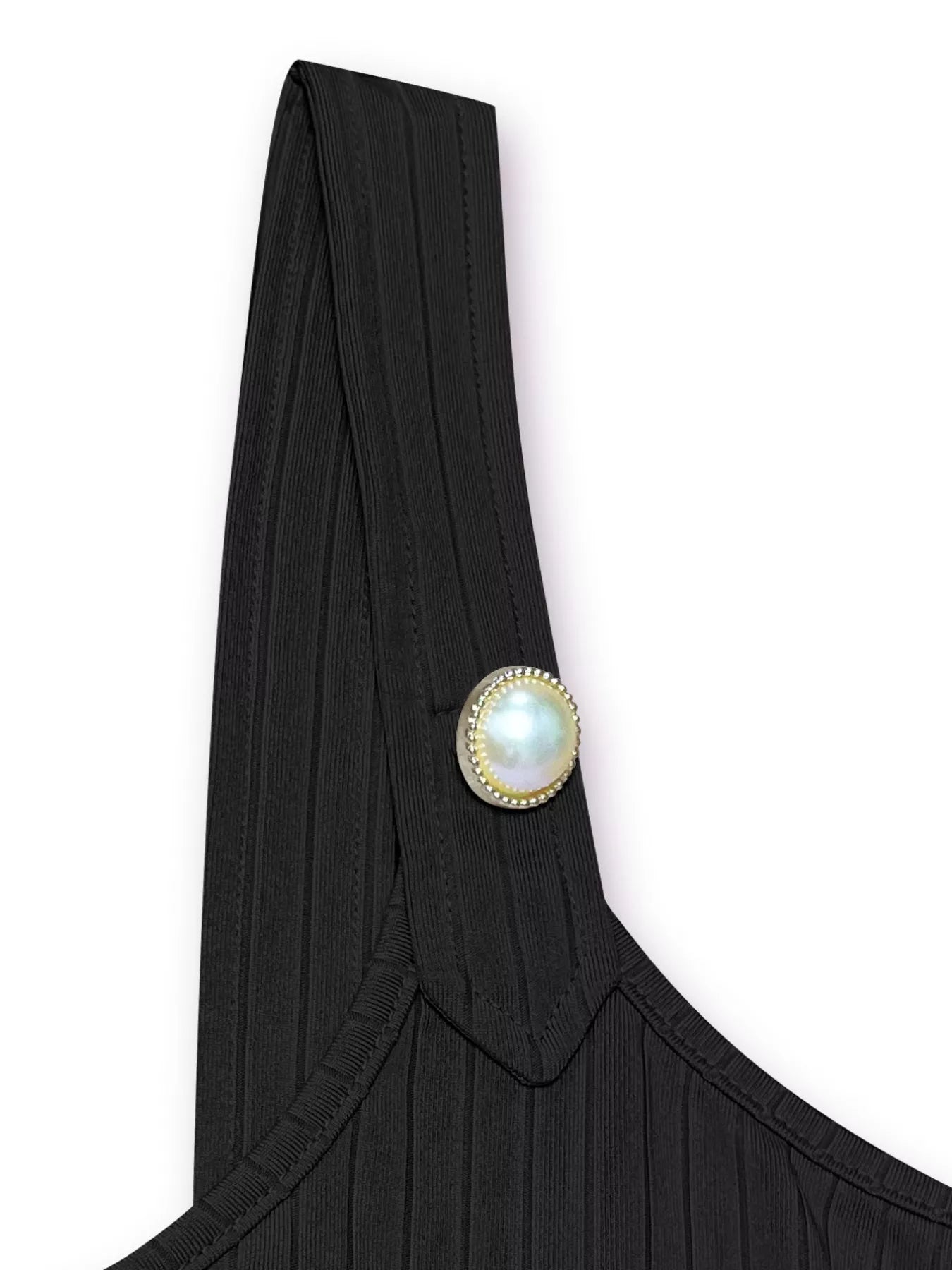Pearl Detail Scoop Neck Tank 