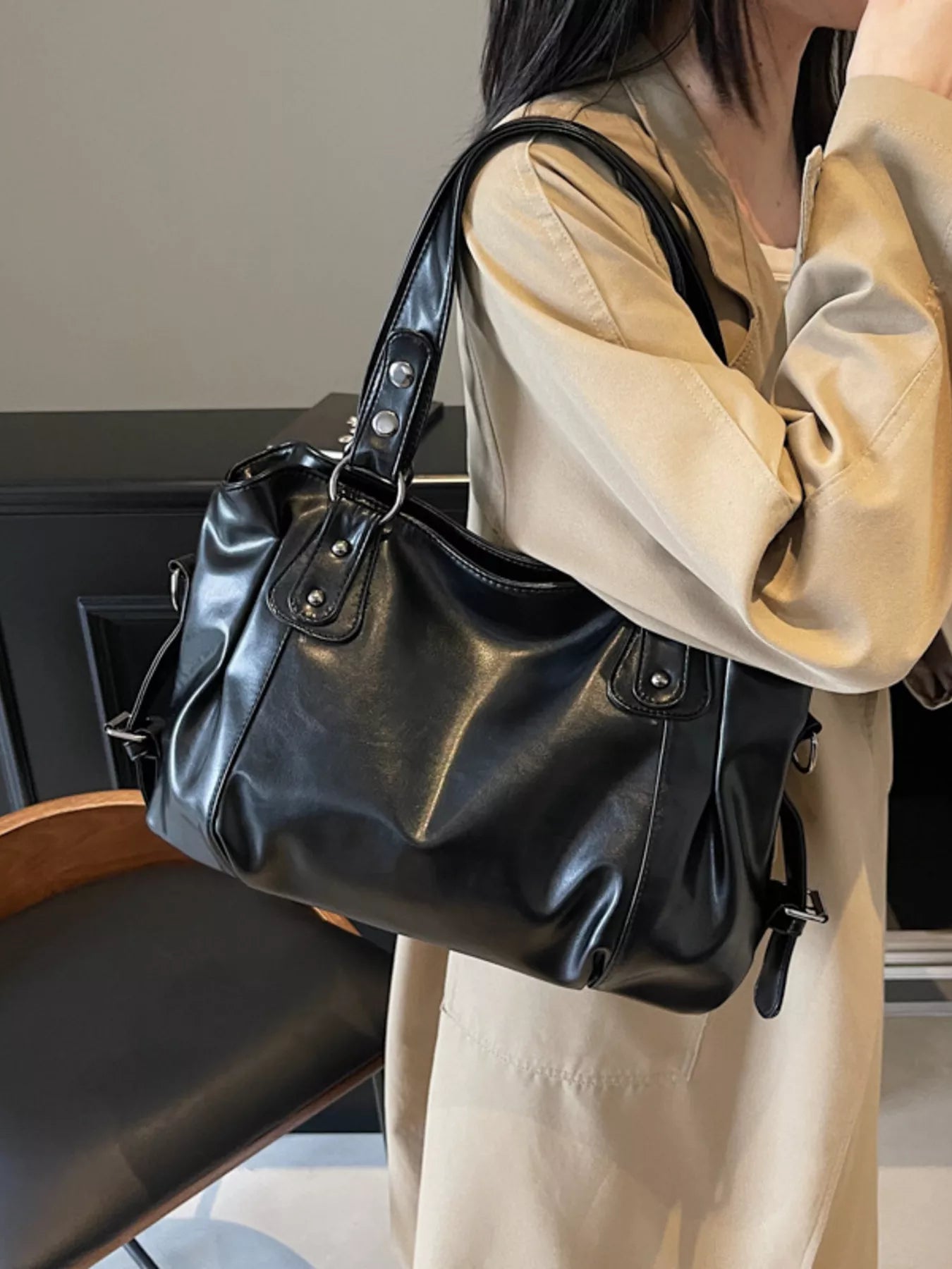 Vintage Style Leather Handbag 