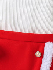 Children's Christmas Outfit Set with Santa Hat 