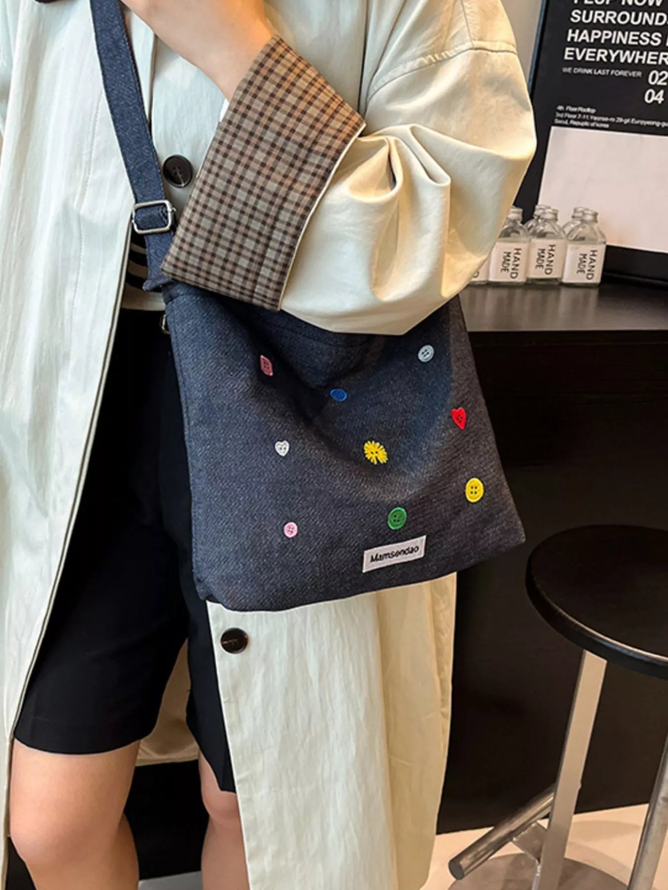Adjustable Strap Crossbody Bag 
