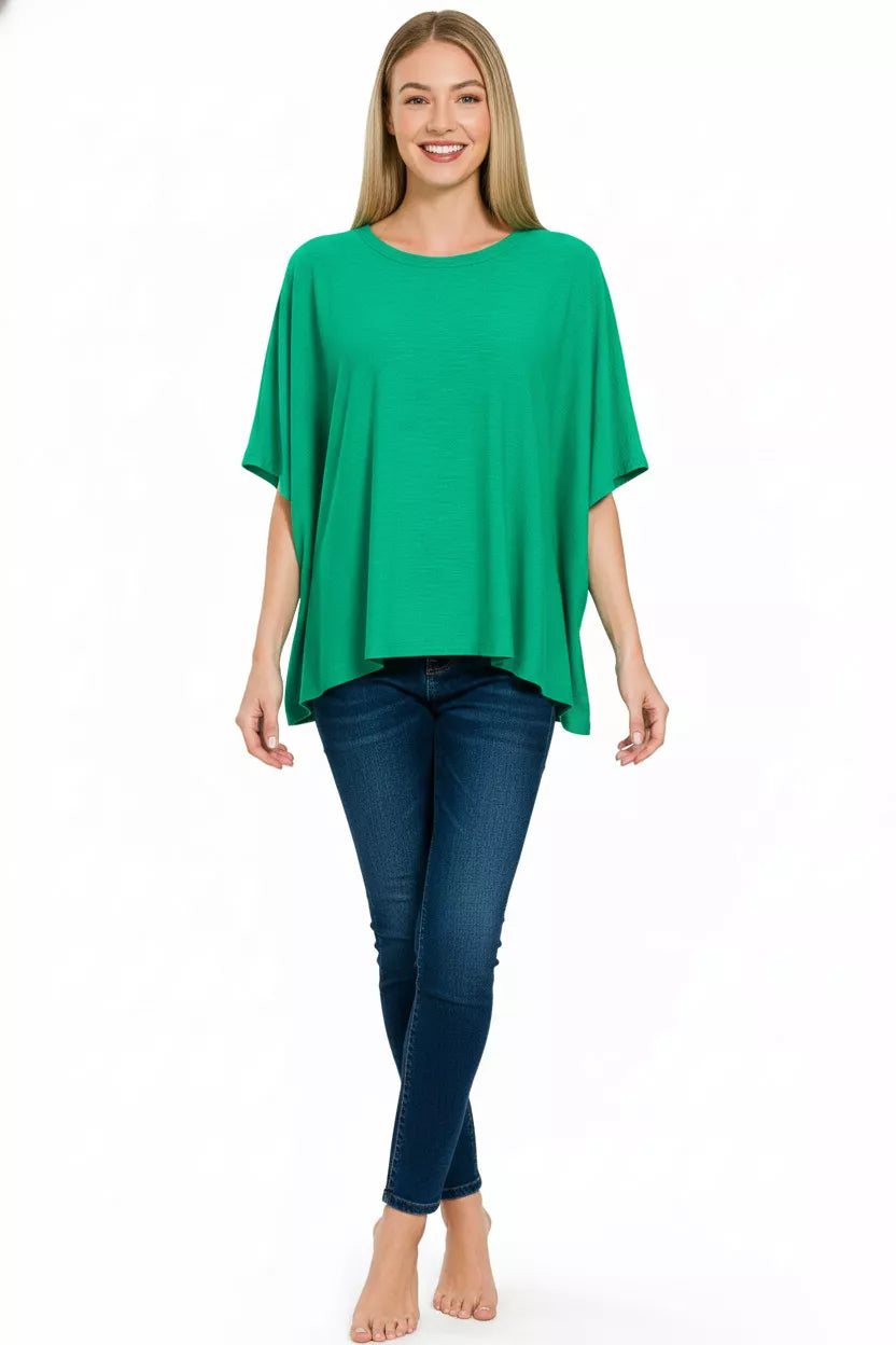 Zenana Round Neck Short Sleeve T-Shirt 
