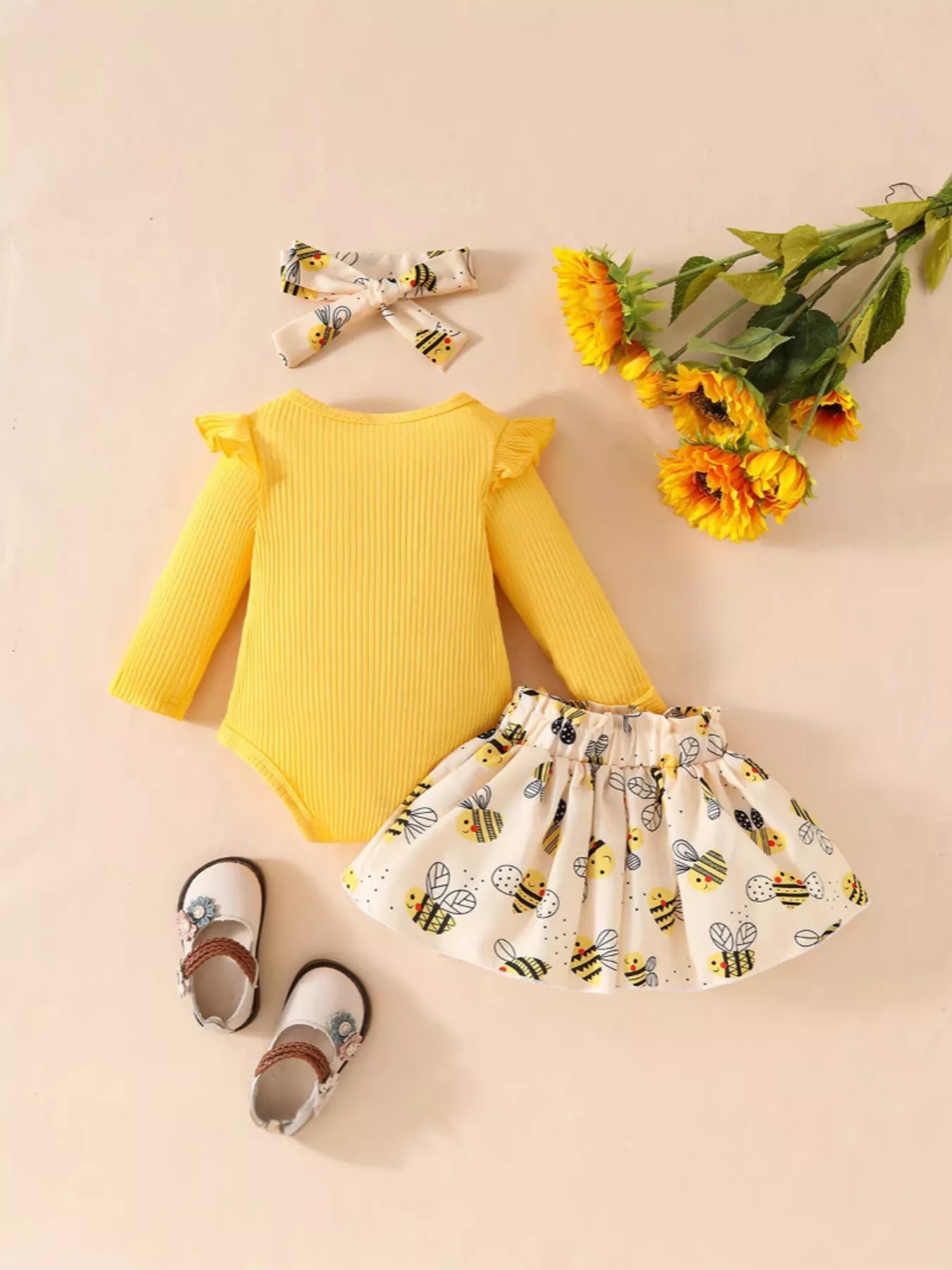 Children's Little Lady Bee-Themed 3-Piece Set 