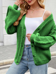 Button Up Long Sleeve Cardigan 