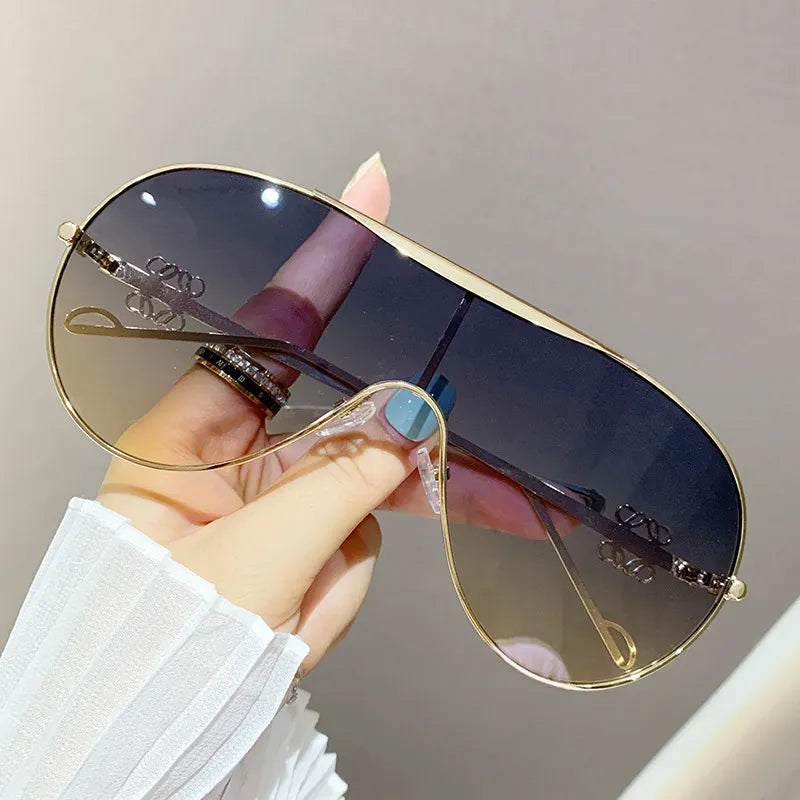 Gradient Aviator Sunglasses 