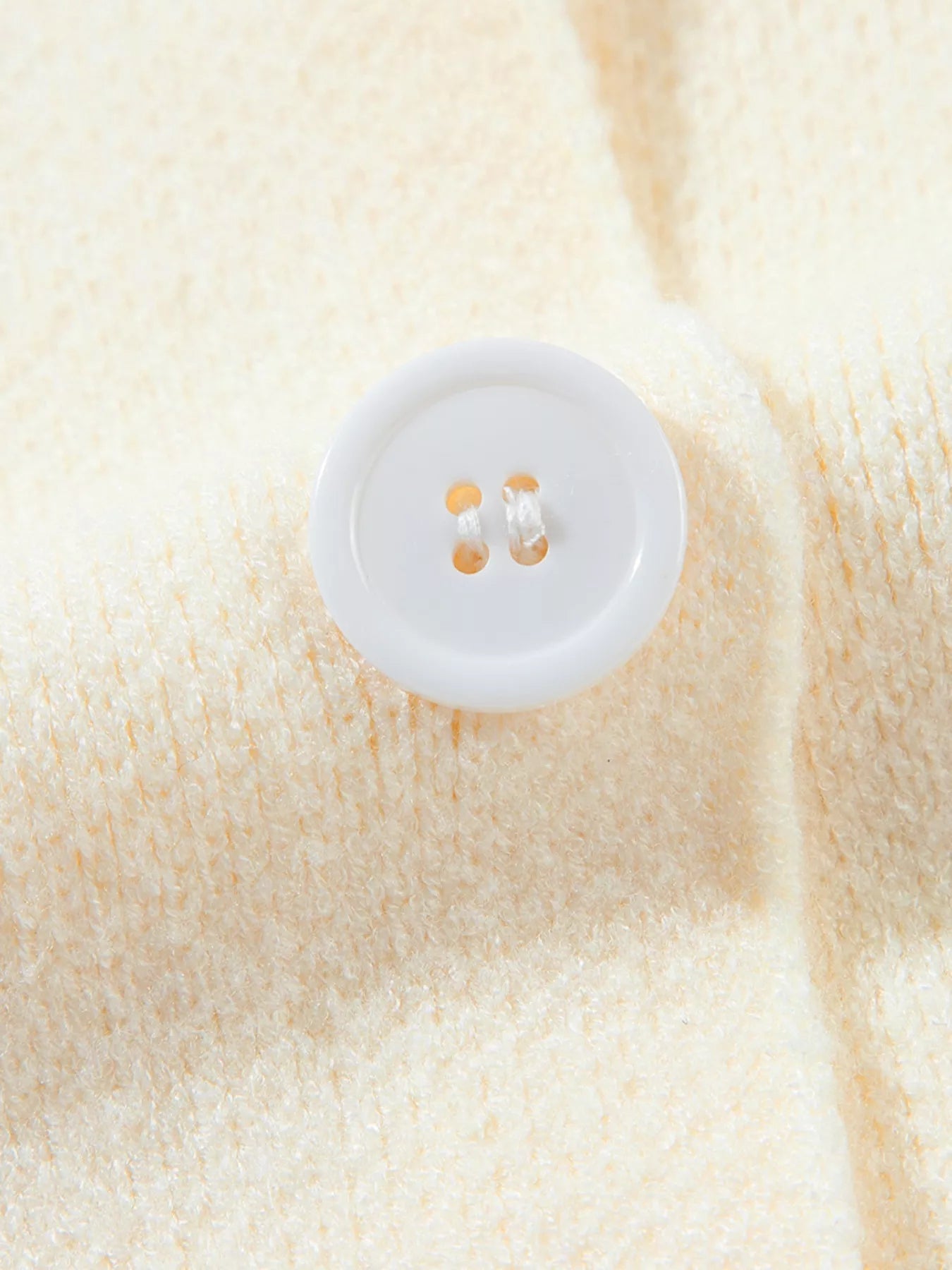 Solid Color Knit Lapel Collar Single Button Sweater Cardigan 