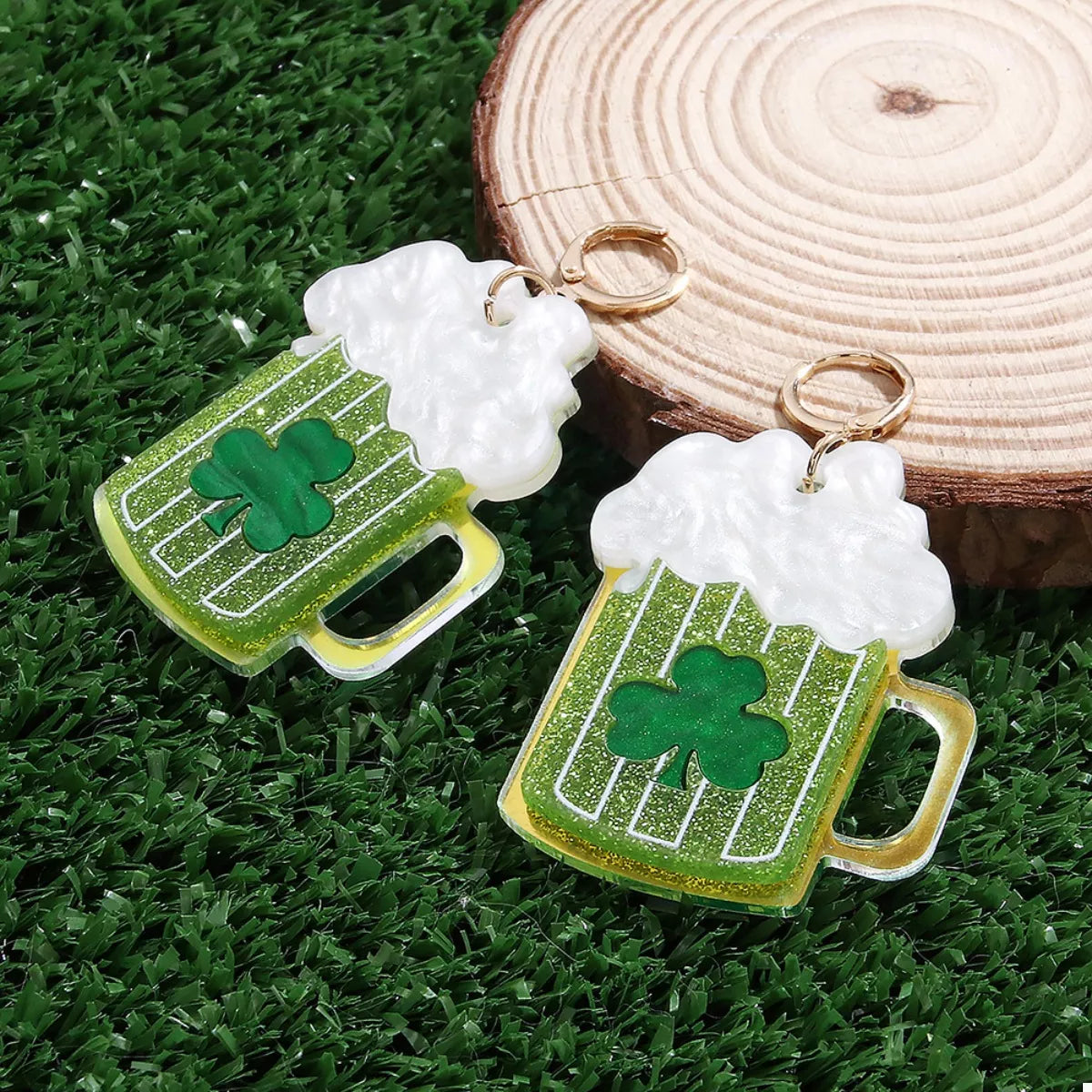 Lucky Clover Dangle Earrings 