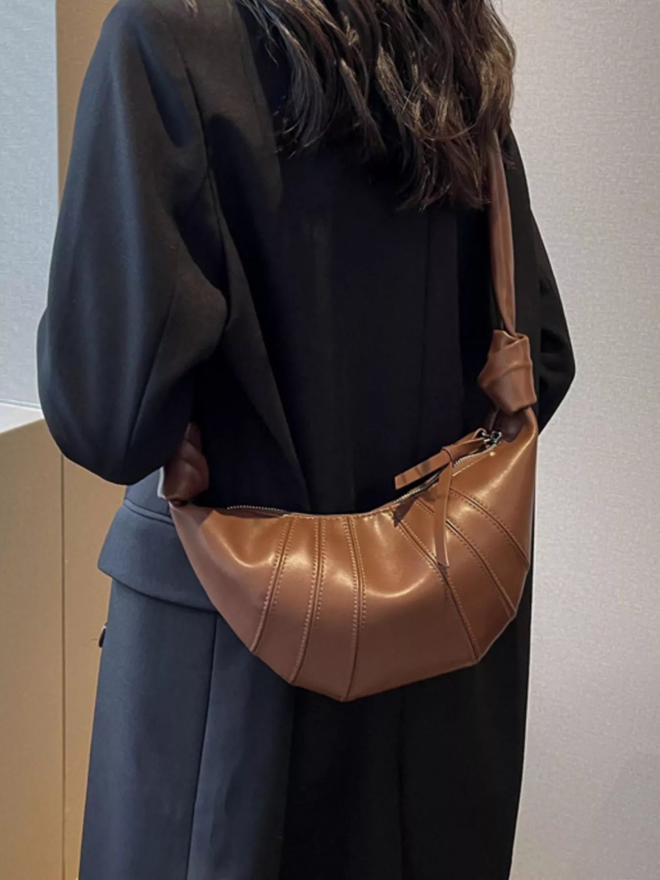 Stylish Crescent Hobo Crossbody Bag 