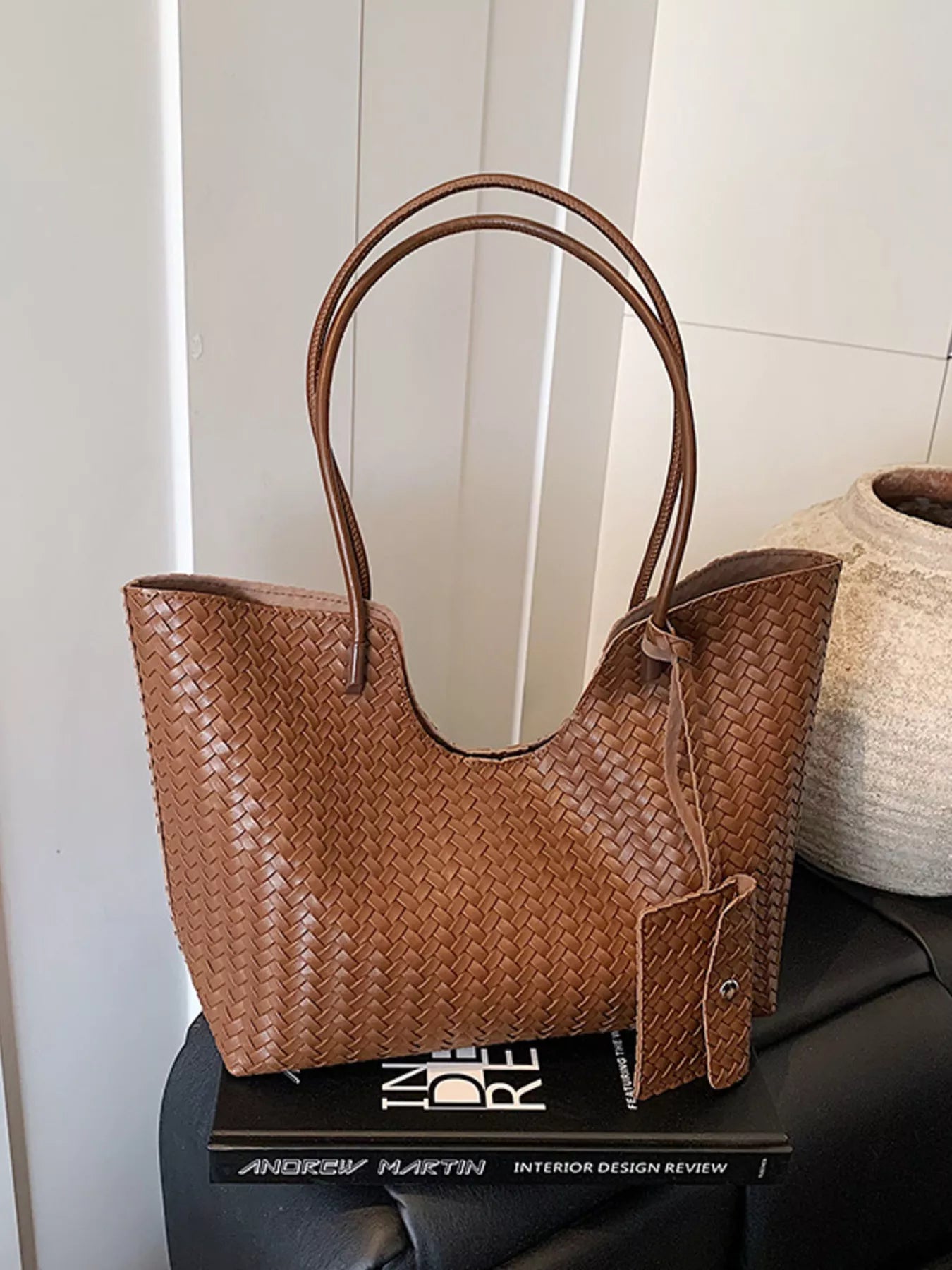 Woven Texture Large Capacity Tote Bag 