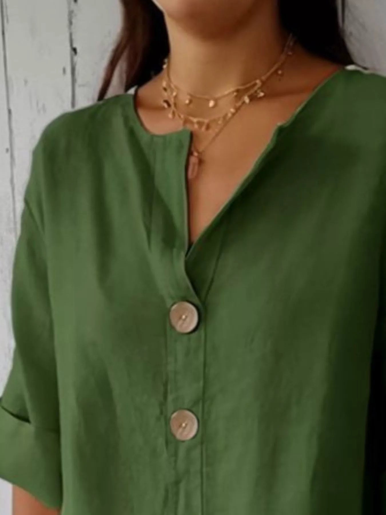Casual Loose Button-Down Shirt 