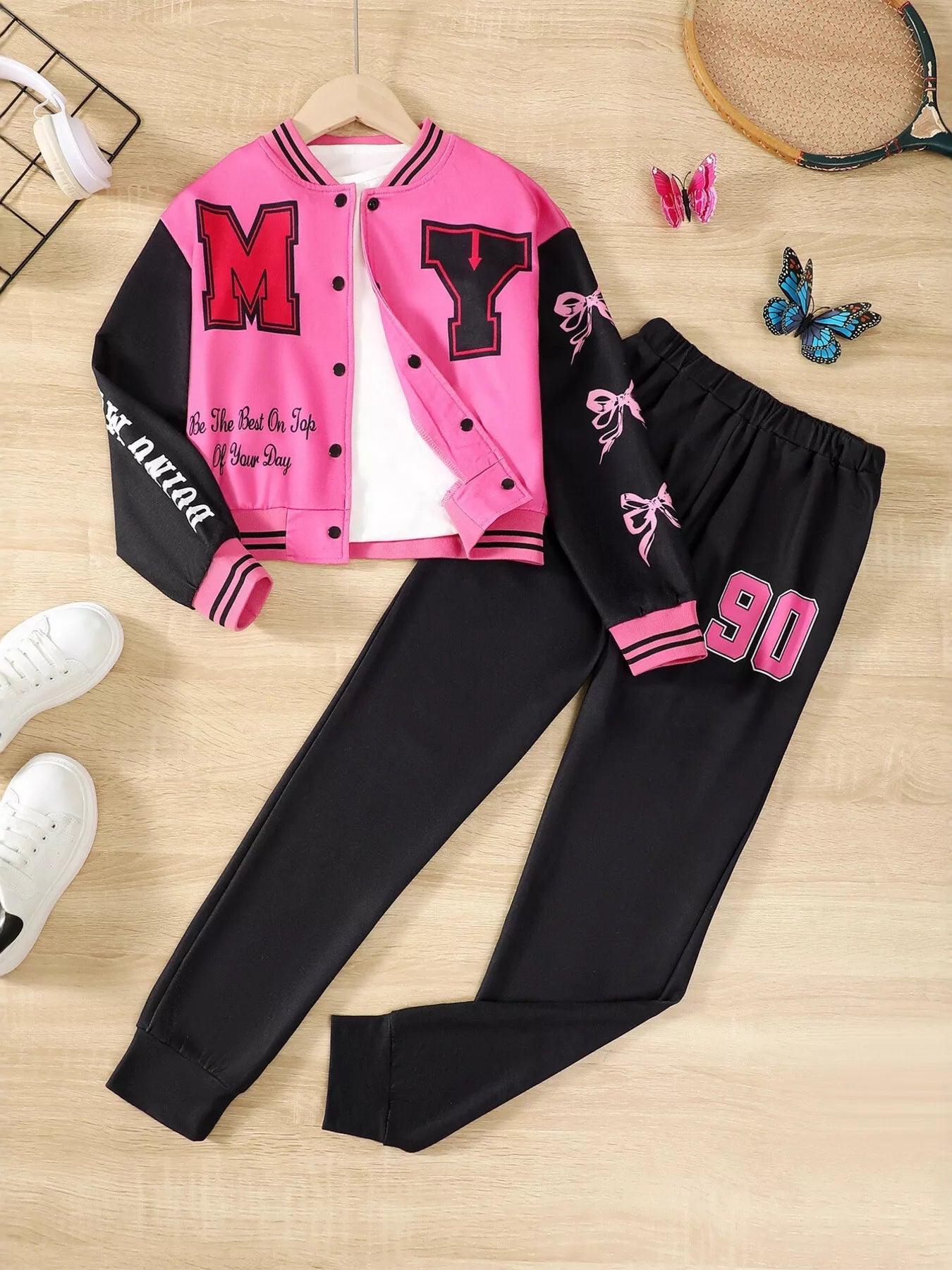 Children's Button Up Outerwear and Pants Set 