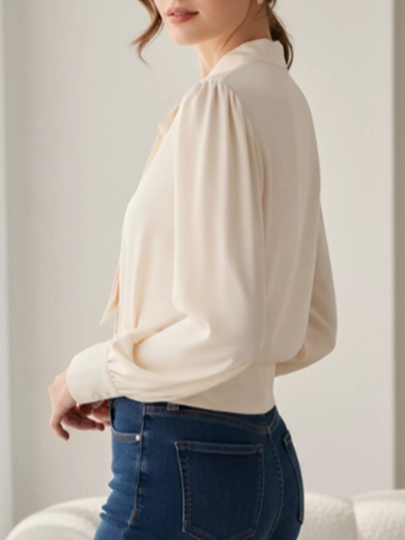 Bow Tie Long Sleeve Shirt 