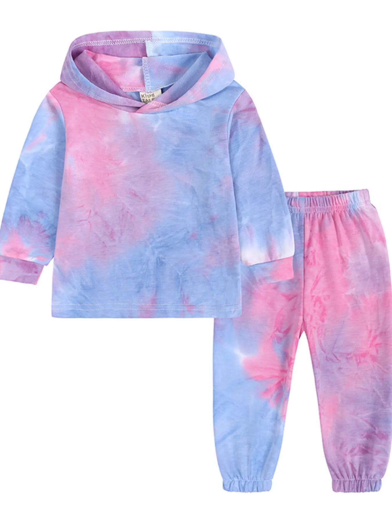Children's Tie-Dye Hoodie and Pants Set 