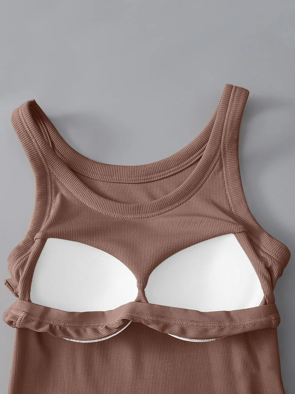 Round Neck Tank with Bra 