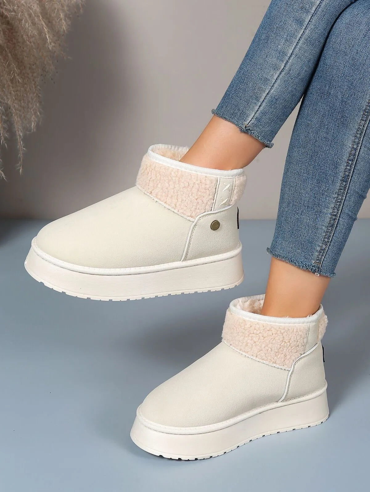 Platform Sherpa Lined Winter Boots 