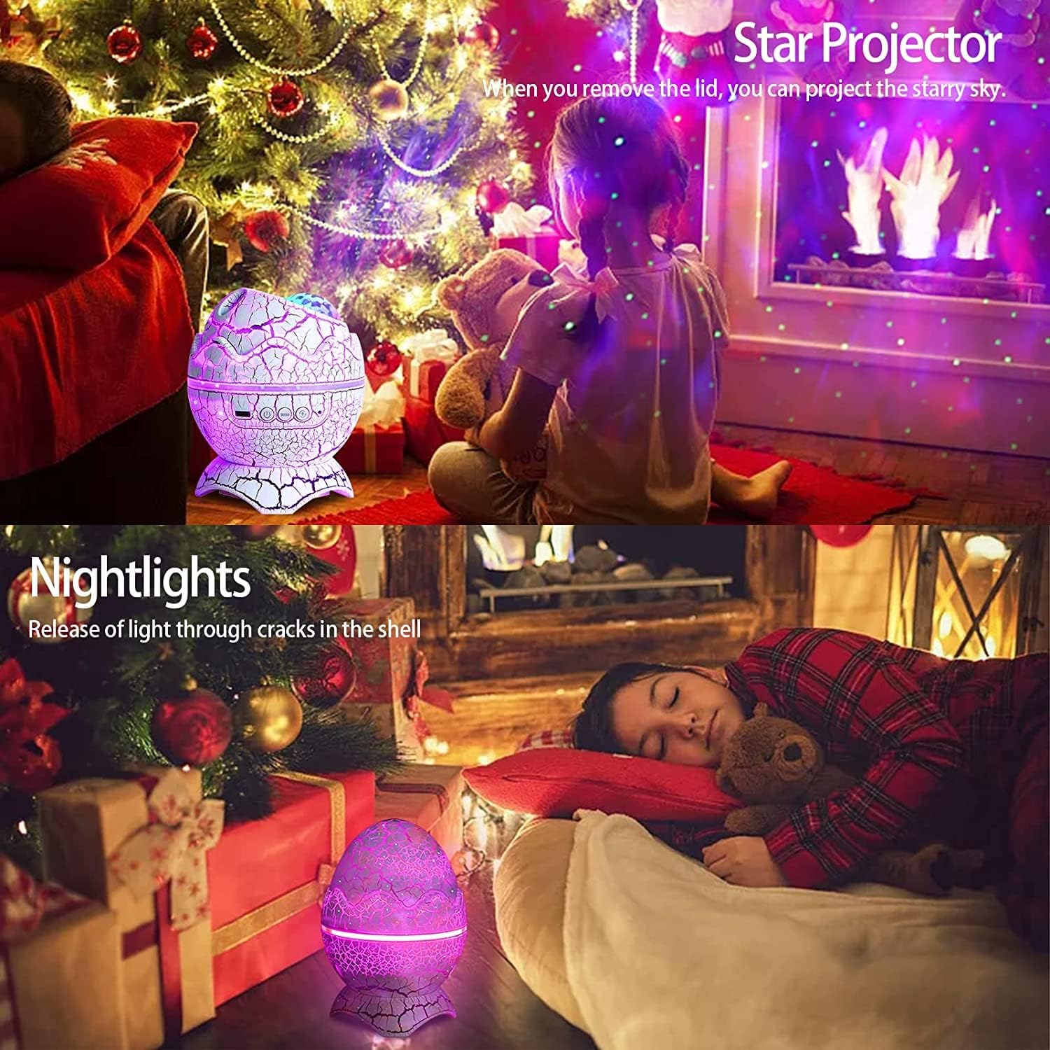Dinosaur Egg Starry Sleep Projector 