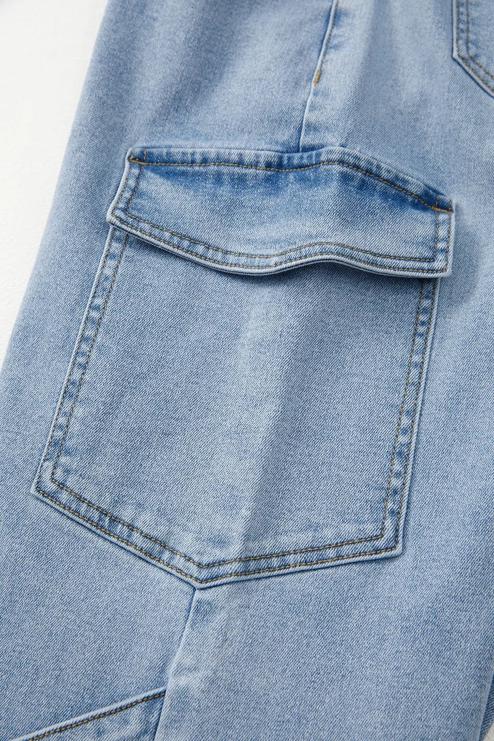Bowknot Decor Cargo Jeans 