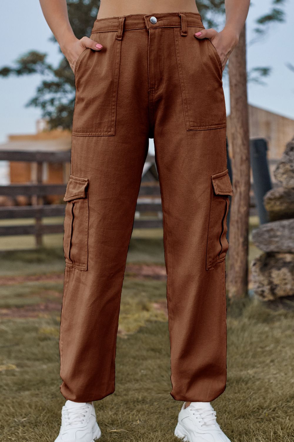 Long Jeans with Pocket 