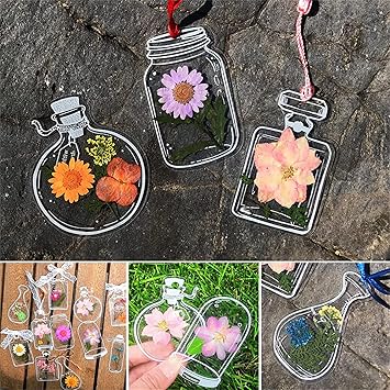 BlossomTabs DIY Transparent Bookmarks (Set of 80 Pcs) 