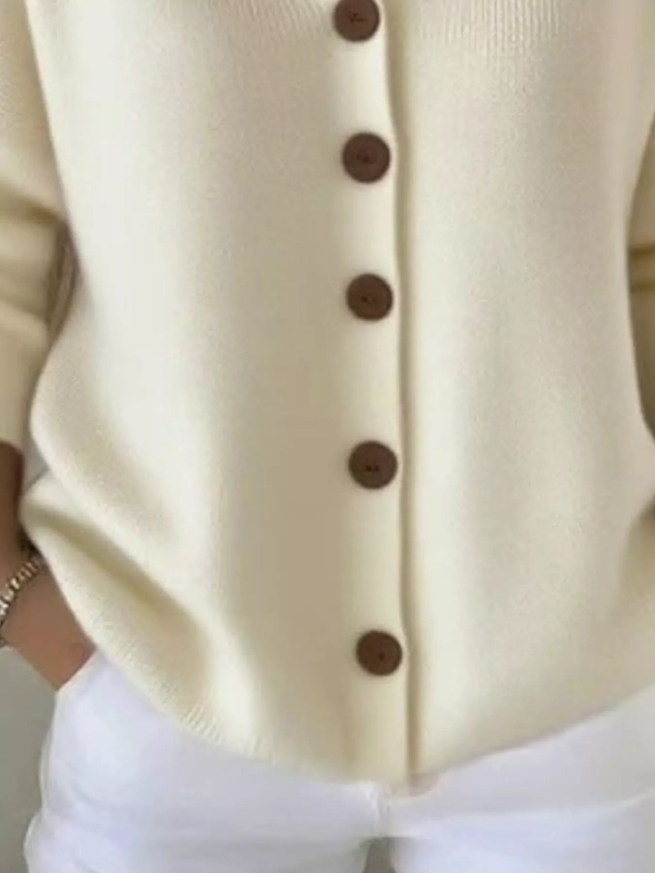 Full Size Hooded Button-Front Soft Knit Cardigan Plus Size 