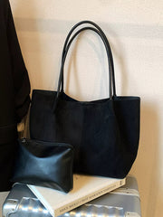 Solid Color Tote Bag 