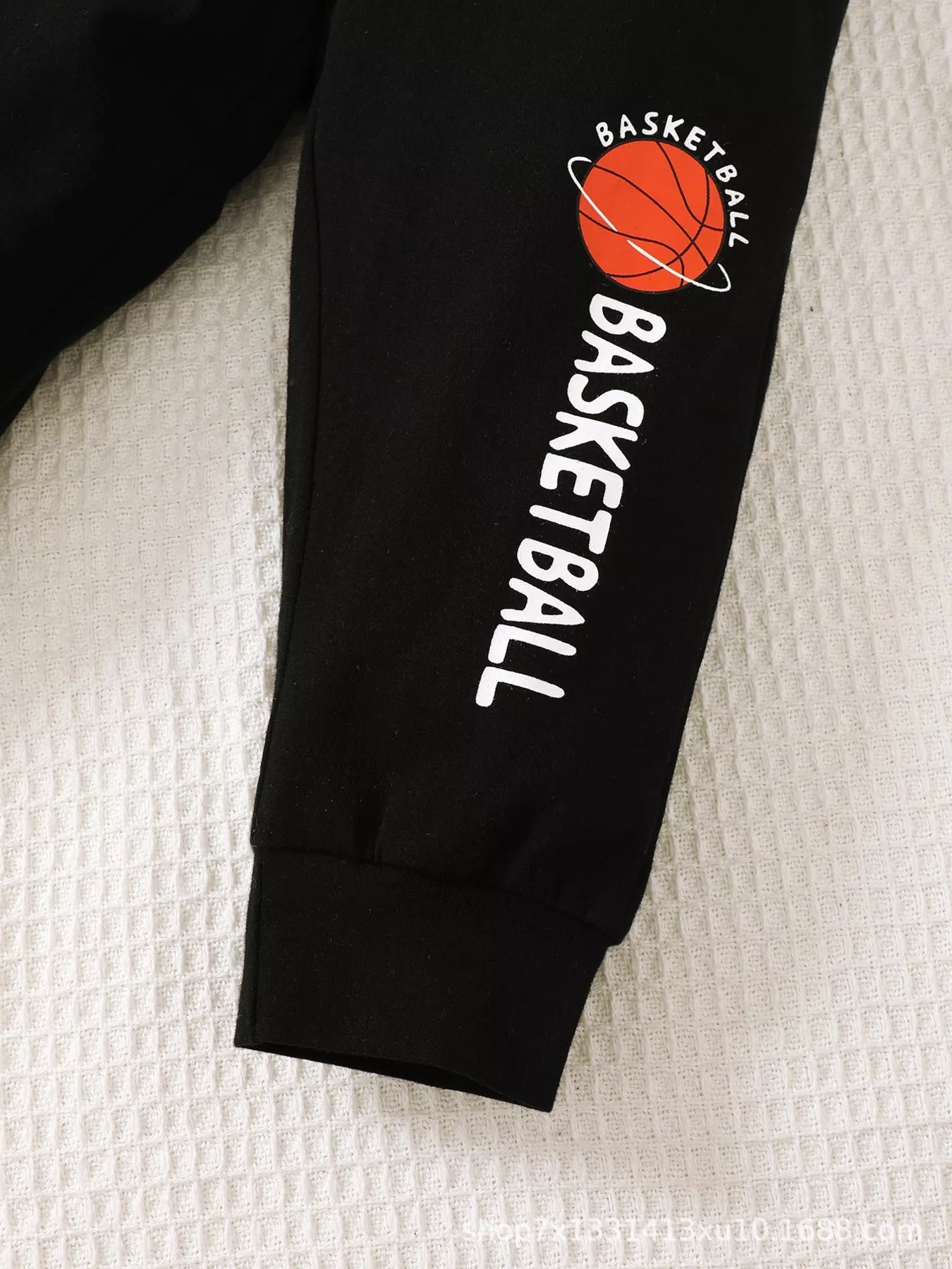 Children's Tiger Basketball Graphic Top and Pants Casual Set 