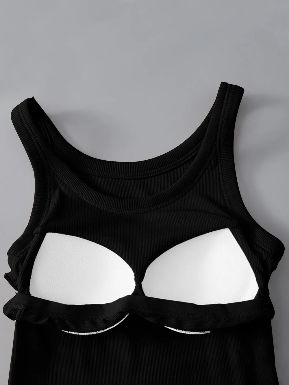 Round Neck Tank with Bra 