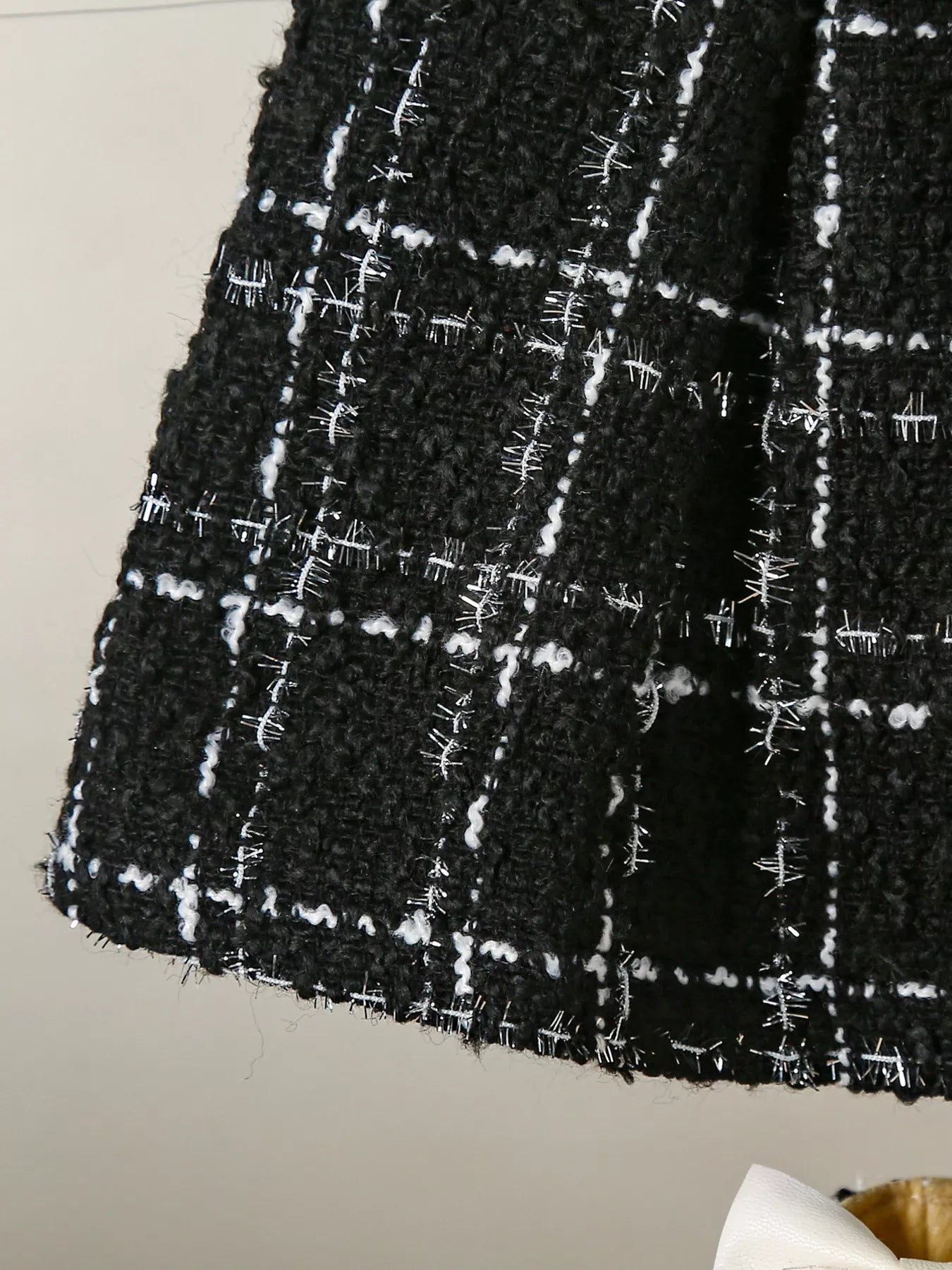 Children's Plaid Heart Top and Skirt Set 