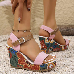 Open Toe Wedge Sandals 