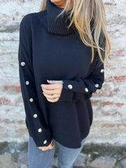 Full Size Turtleneck Long Sleeve Sweater Plus Size 